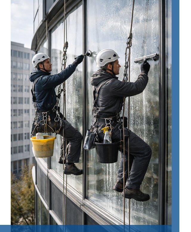 Мойка панорамных окон в Рославле от 360 р. заказать у ВЫСОТНИК-Рлв