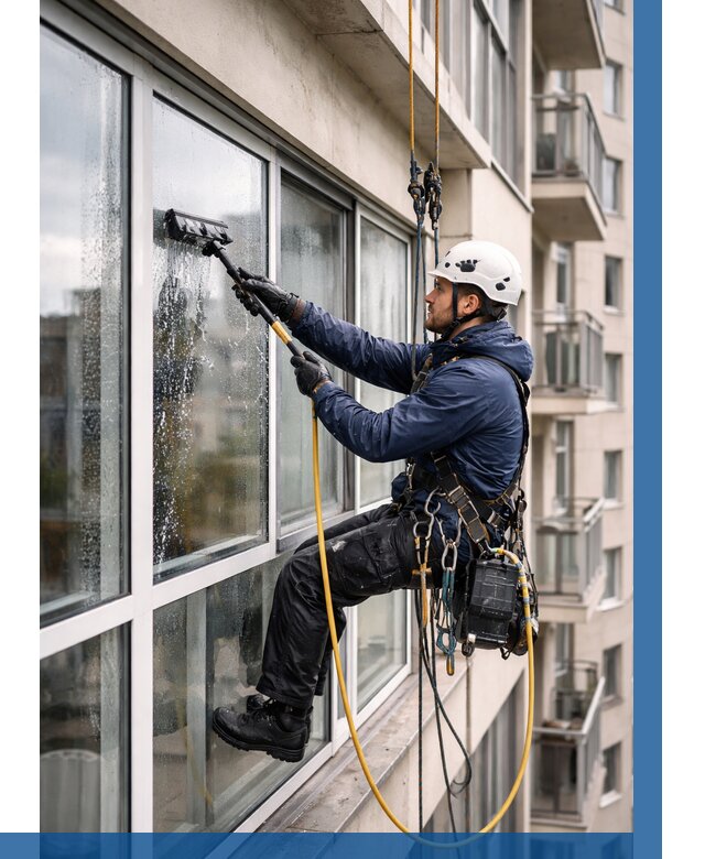 Мойка балконного остекления в Рославле от 3597 р. | ВЫСОТНИК-Рлв