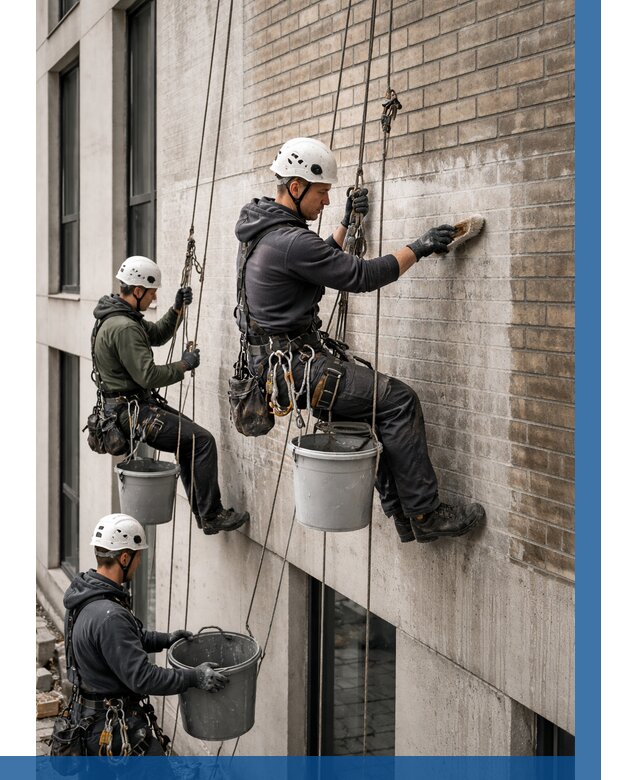 Удаление высолов с фасада в Рославле от 257 р. | ВЫСОТНИК-Рлв