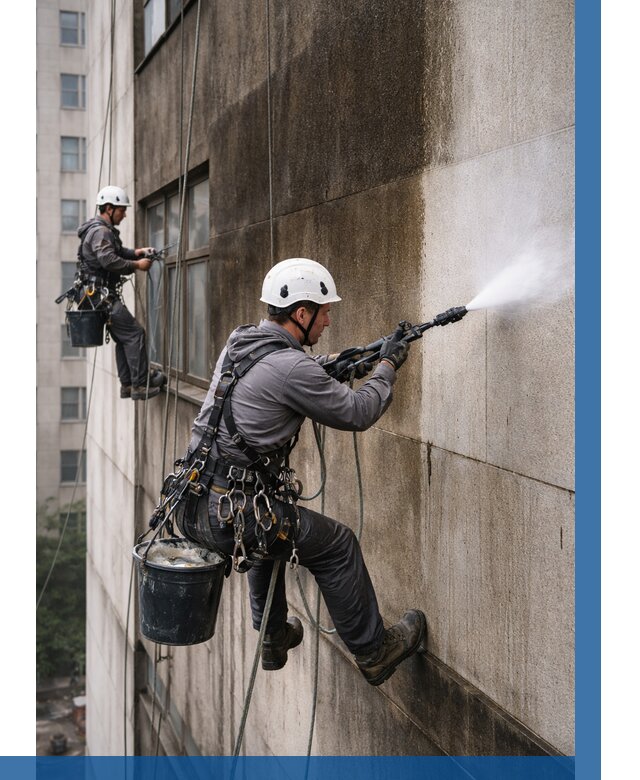 Очистка фасада от копоти в Рославле от 257 р. | ВЫСОТНИК-Рлв