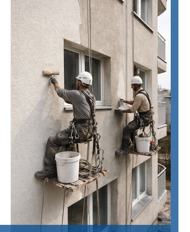 Нанесение короеда на фасад в Рославле от 462 р. | ВЫСОТНИК-Рлв