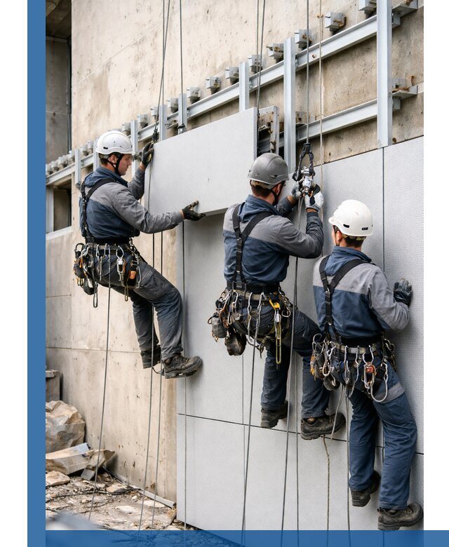 Монтаж вентилируемого фасада в Рославле под ключ с гарантией качества