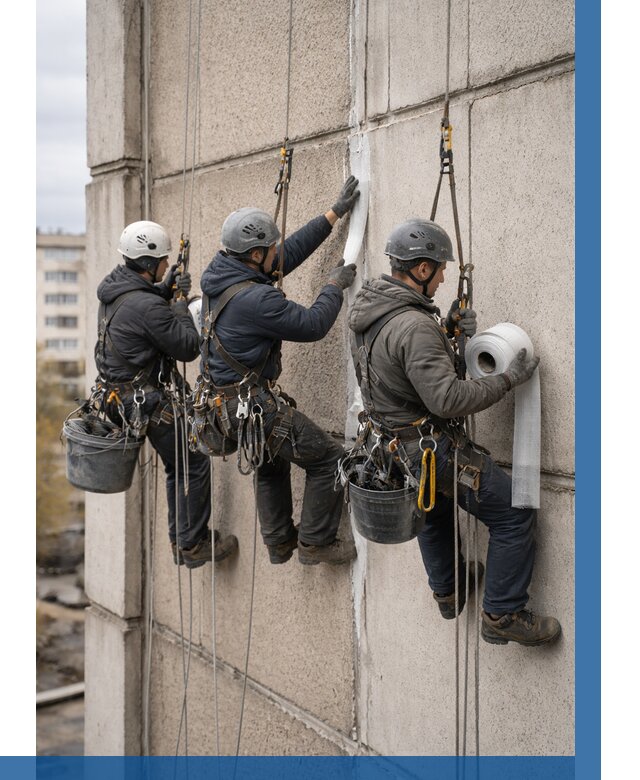 Ремонт межпанельных швов в Рославле от 771 р. | ВЫСОТНИК-Рлв