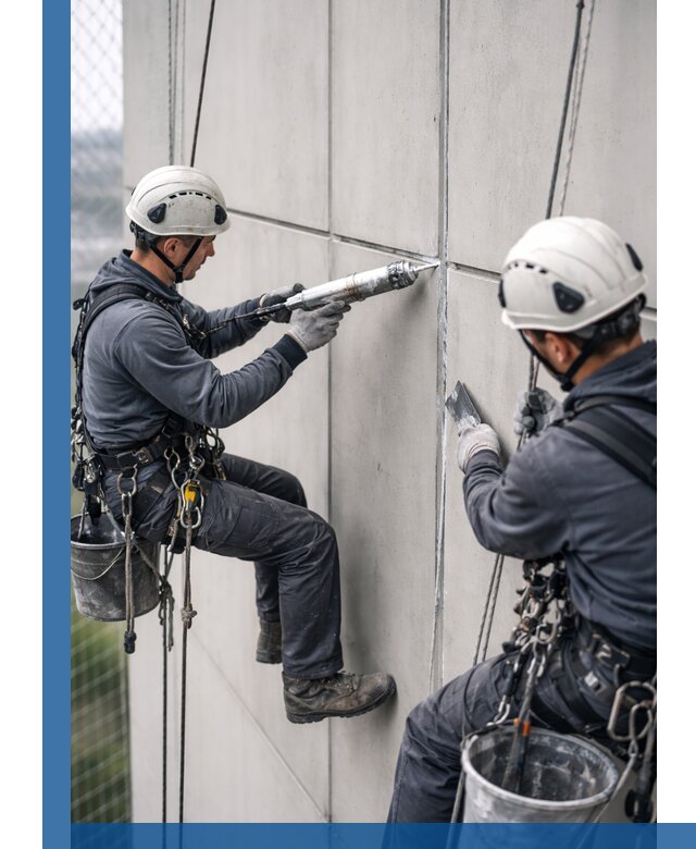 Первичная герметизация швов фасадов и кровель в Рославле