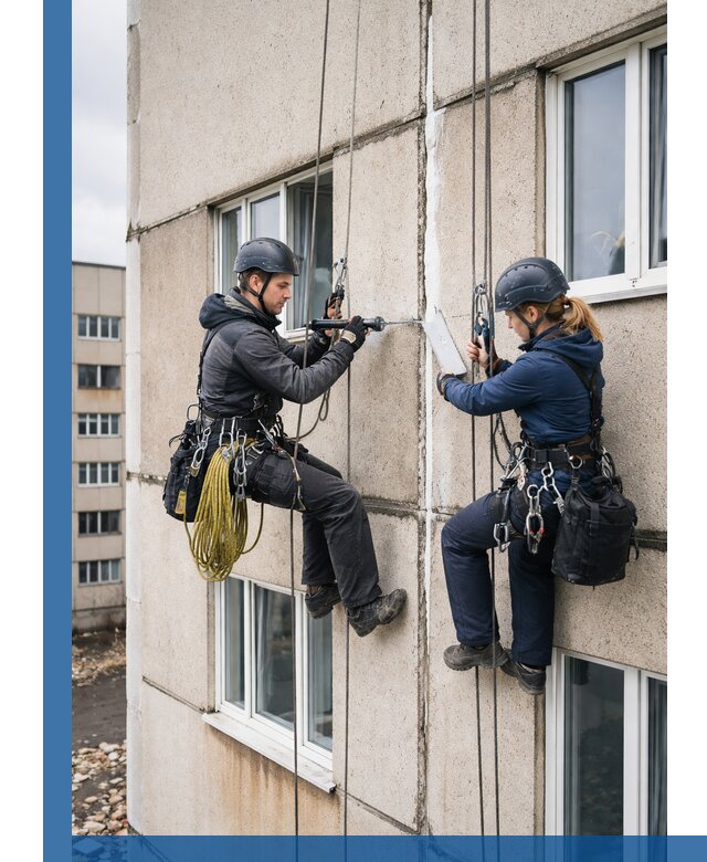 Герметизация межпанельных швов тёплым швом в Рославле