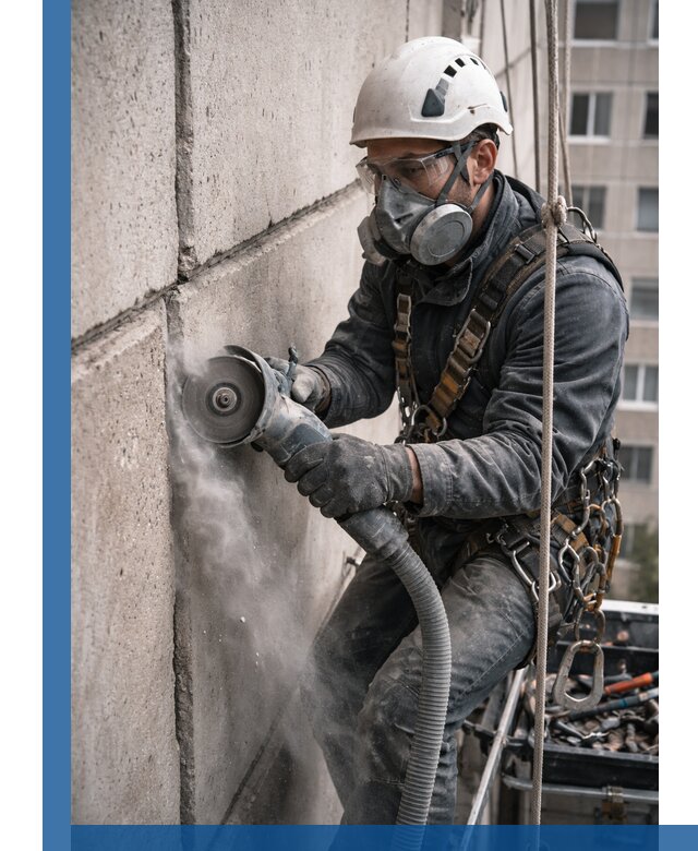 Штробление межпанельных швов в Рославле качественно и быстро