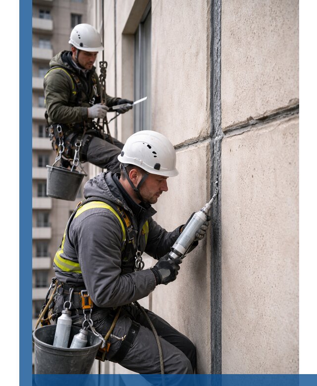 Герметизация деформационных швов фасада в Рославле качественно