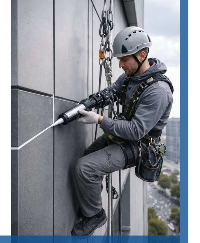 Герметизация стыков фасадных панелей в Рославле от 6679 р.| ВЫСОТНИК-Рлв