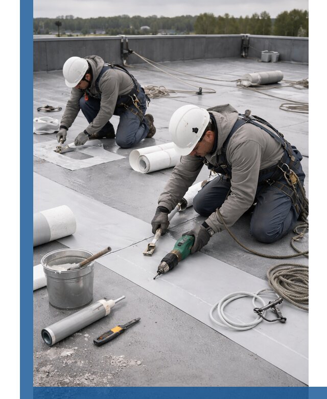 Ремонт мембранной кровли в Рославле качественно и с гарантией