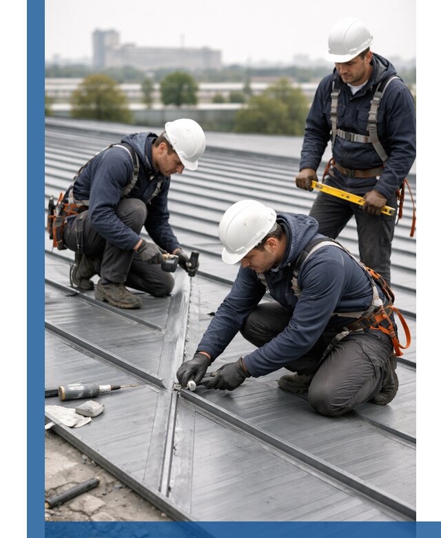 Ремонт фальцевой кровли в Рославле срочно и качественно