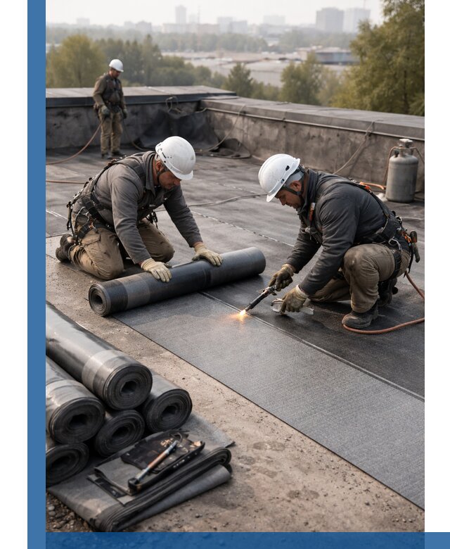 Монтаж мягкой кровли в Рославле профессионально и надежно