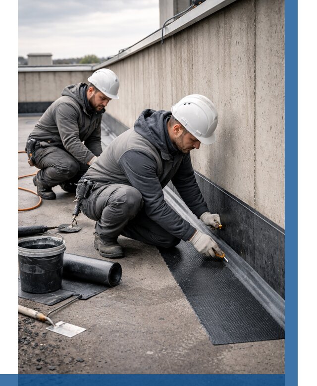 Гидроизоляция примыканий на кровле в Рославле от 925 р. | ВЫСОТНИК-Рлв