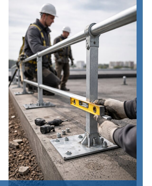 Монтаж кровельного ограждения в Рославле от 1233 р. | ВЫСОТНИК-Рлв