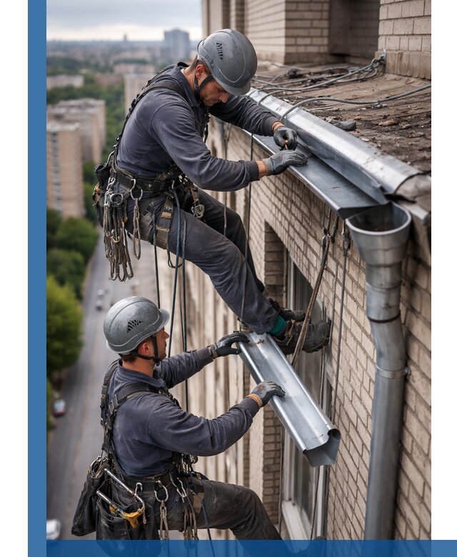 Ремонт водосточных желобов в Рославле, быстро и качественно