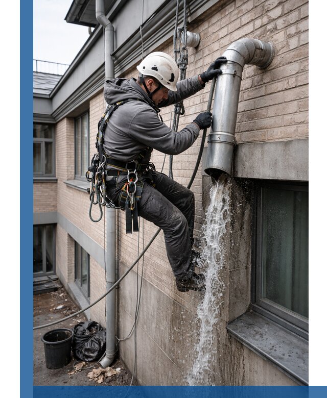 Профессиональная прочистка водосточных труб в Рославле с гарантией