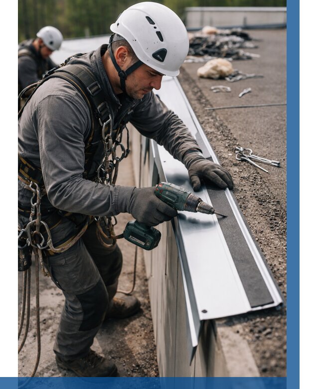 Монтаж капельника на кровле в Рославле от 308 р. | ВЫСОТНИК-Рлв