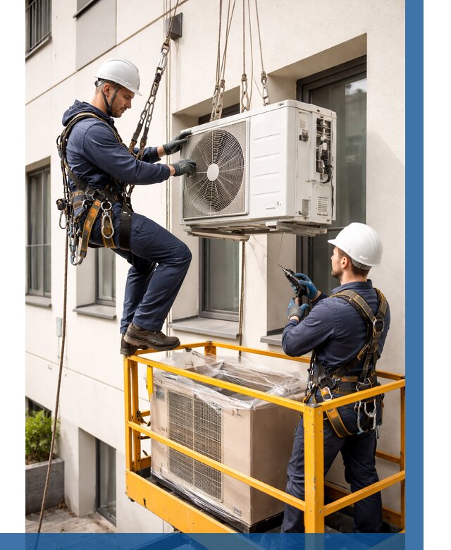 Демонтаж внешнего блока кондиционера в Рославле от 3597 р. | ВЫСОТНИК-Рлв