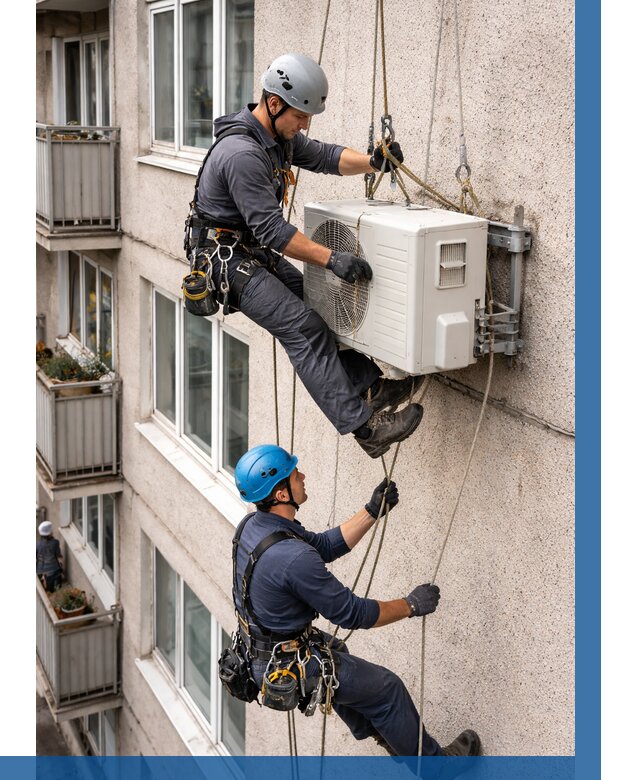 Перенос внешнего блока кондиционера в Рославле от 9248 р.| ВЫСОТНИК-Рлв