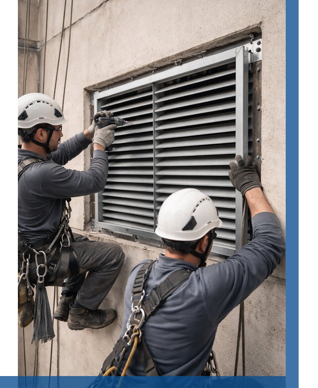 Монтаж вентиляционных решеток в Рославле от 4624 р. | ВЫСОТНИК-Рлв