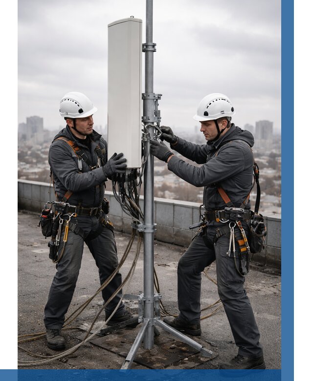 Монтаж антенн связи на крыше в Рославле от 8735 р. | ВЫСОТНИК-Рлв