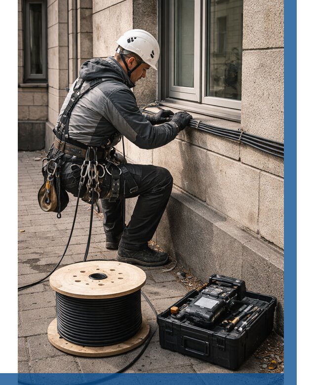 Прокладка оптоволоконного кабеля в Рославле от 822 р. | ВЫСОТНИК-Рлв