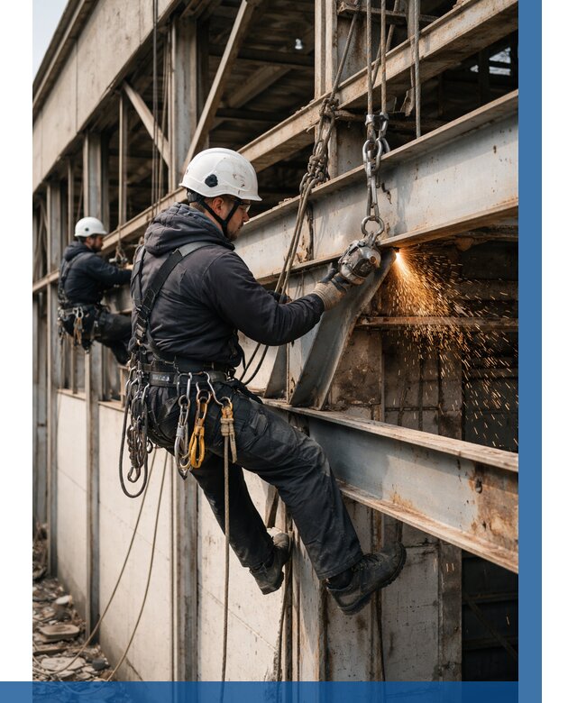 Демонтаж металлоконструкций на высоте в Рославле от 6679р. |ВЫСОТНИК-Рлв