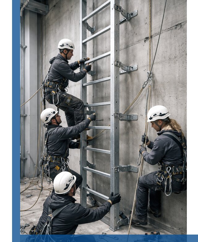 Монтаж металлических лестниц в Рославле под ключ со гарантией