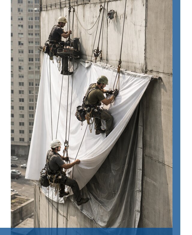 Замена баннерного полотна в Рославле от 6679 р. | ВЫСОТНИК-Рлв—заказать