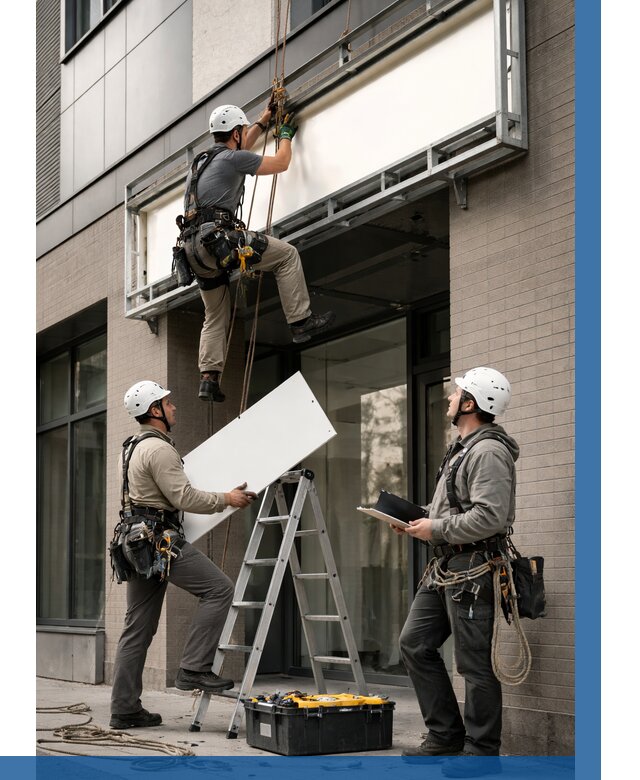 Монтаж светового короба в Рославле от 6679 р. | ВЫСОТНИК-Рлв