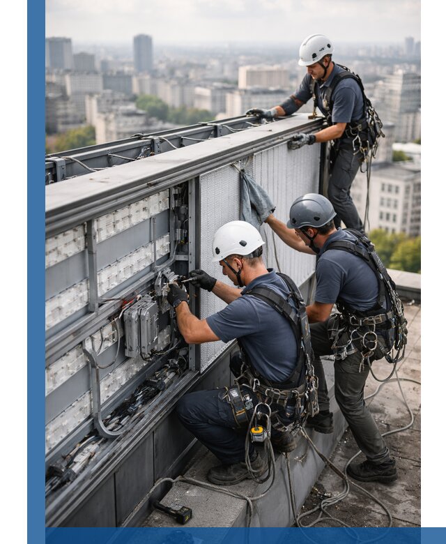 Профессиональное обслуживание крышной рекламы в Рославле под ключ