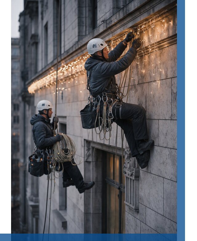 Монтаж новогодней иллюминации в Рославле от 8735 р. | ВЫСОТНИК-Рлв