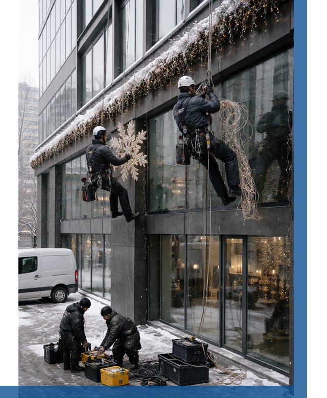 Демонтаж новогоднего оформления в Рославле от 5652 р. | ВЫСОТНИК-Рлв