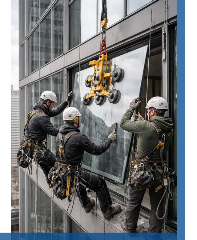 Фасадное остекление зданий под ключ в Рославле от 10276 р. | ВЫСОТНИК-Рлв