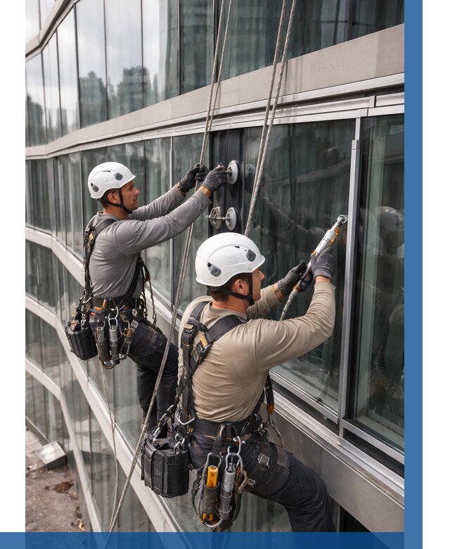 Радиусное остекление фасада в Рославле от 12331 р. | ВЫСОТНИК-Рлв