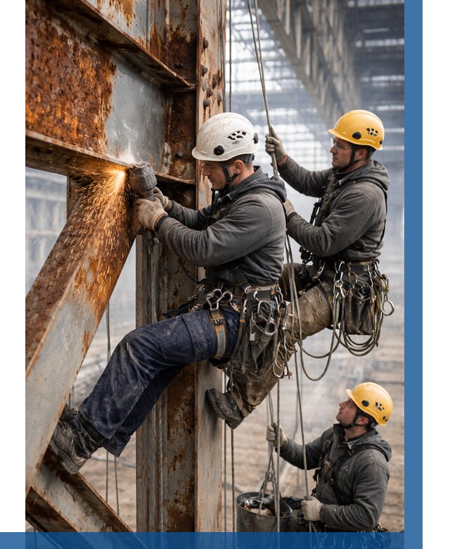 Зачистка металла от ржавчины в Рославле от 360 р. | ВЫСОТНИК-Рлв