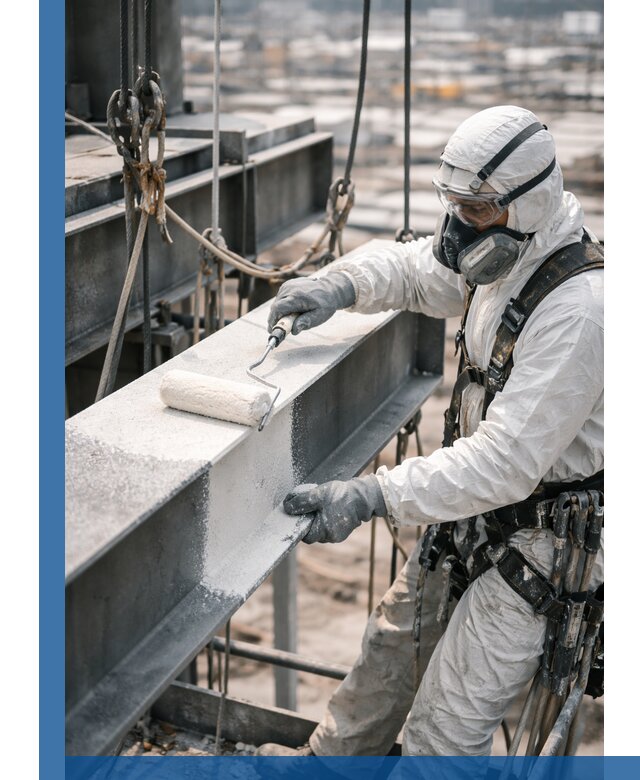 Профессиональная огнезащитная обработка металлоконструкций в Рославле