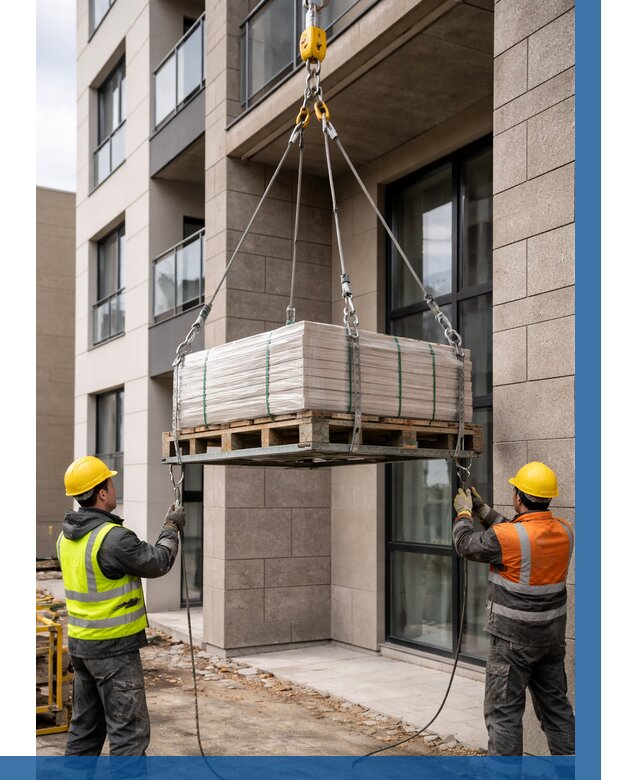 Подъем керамогранита на этаж в Рославле от 3597 р. | ВЫСОТНИК-Рлв