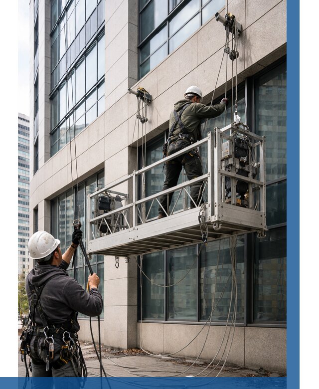 Монтаж и подъем фасадной люльки в Рославле от 12331 р. | ВЫСОТНИК-Рлв