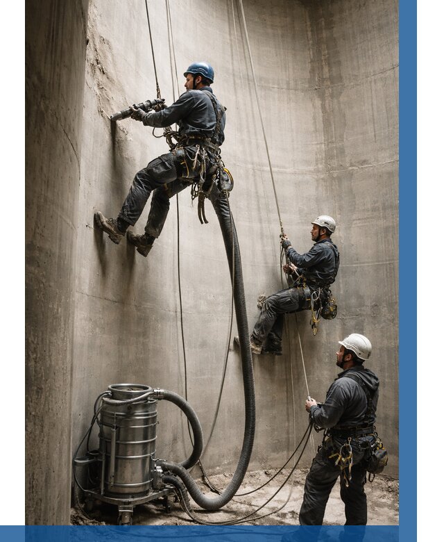 Зачистка силосов в Рославле от 4624 р. Договор и смета ВЫСОТНИК-Рлв