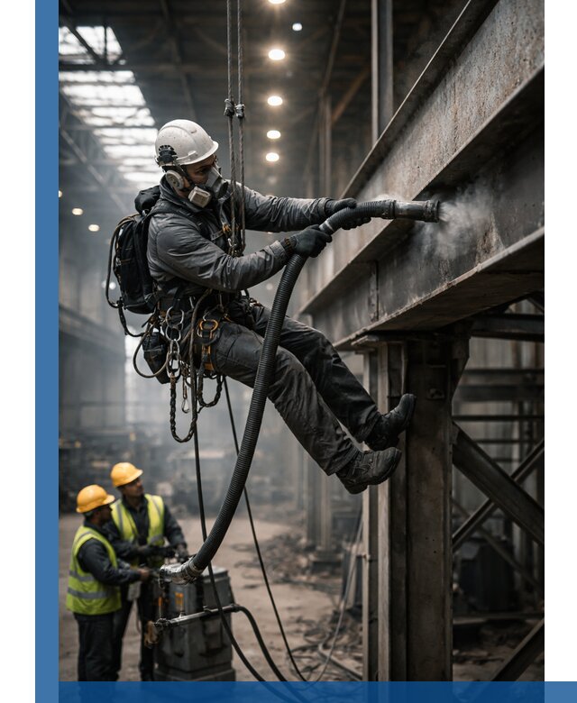 Обеспыливание конструкций в цехах промышленного производства в Рославле