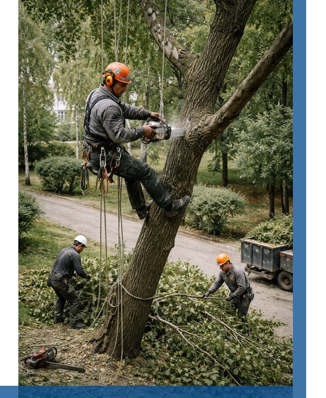 Кронирование деревьев в Рославле от 6679 р. | ВЫСОТНИК-Рлв