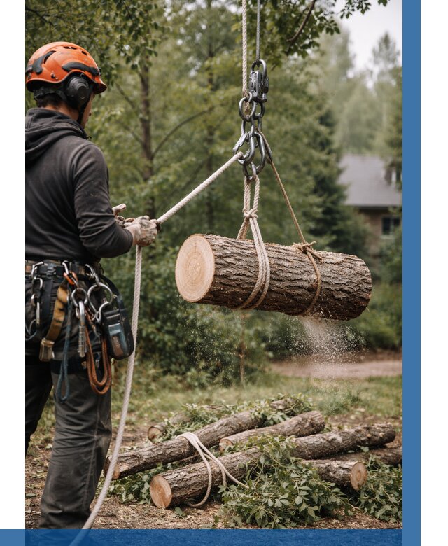 Валка деревьев частями в Рославле от 7707 р. | ВЫСОТНИК-Рлв