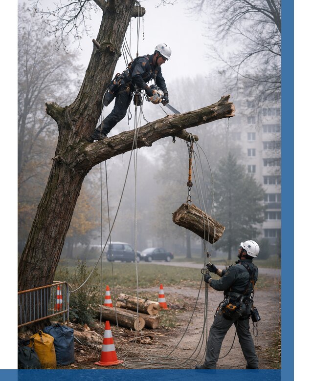 Удаление аварийных деревьев в Рославле от 15414 р. | ВЫСОТНИК-Рлв