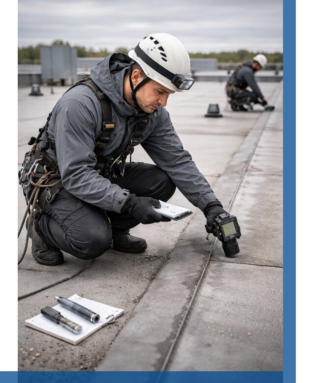 Обследование кровли на протечки в Рославле от 4624 р. | ВЫСОТНИК-Рлв