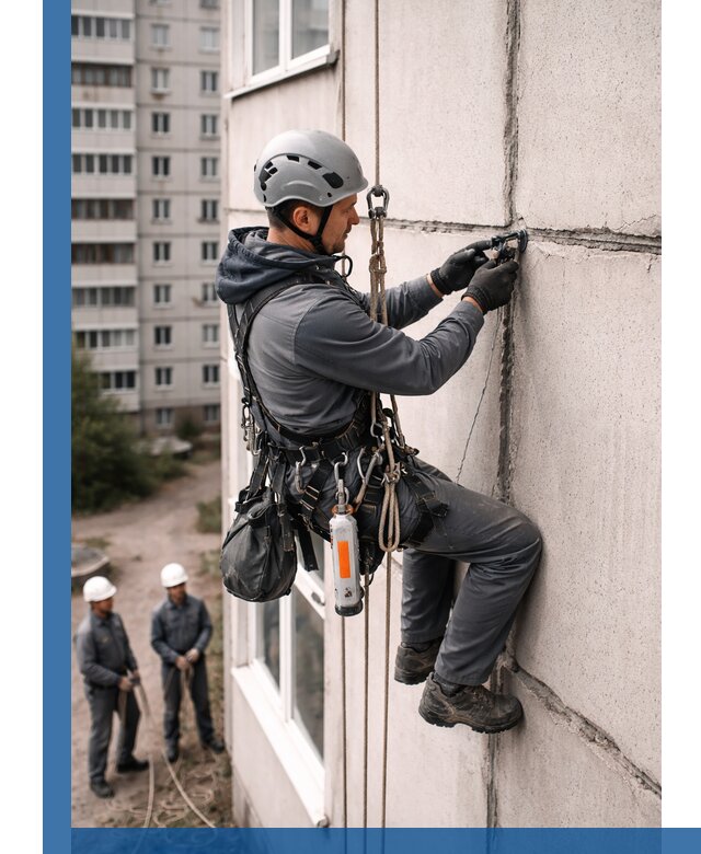 Обследование межпанельных швов и герметизация в Рославле