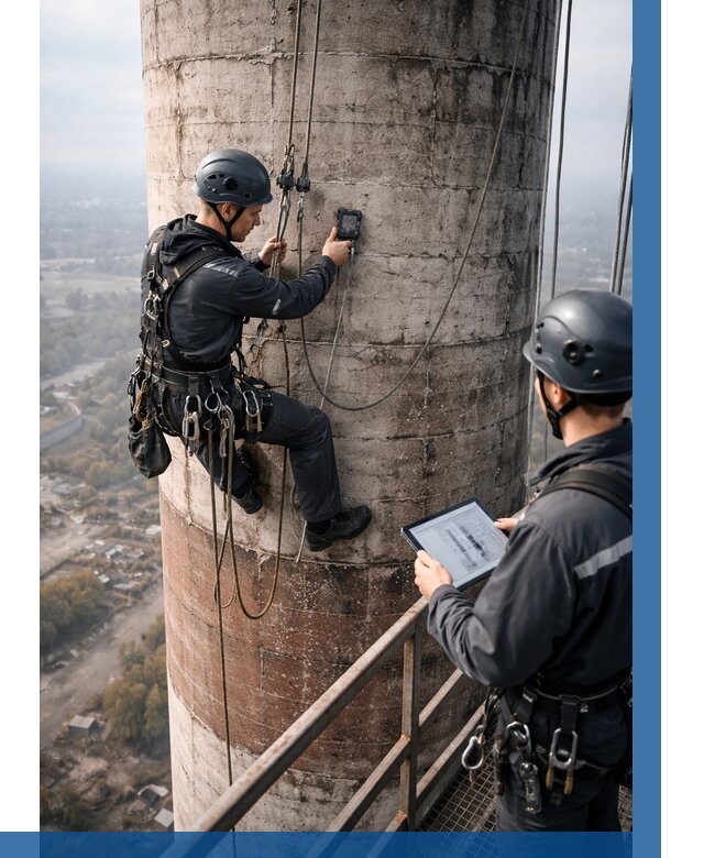 Обследование дымовой трубы в Рославле от 8221 р. | ВЫСОТНИК-Рлв